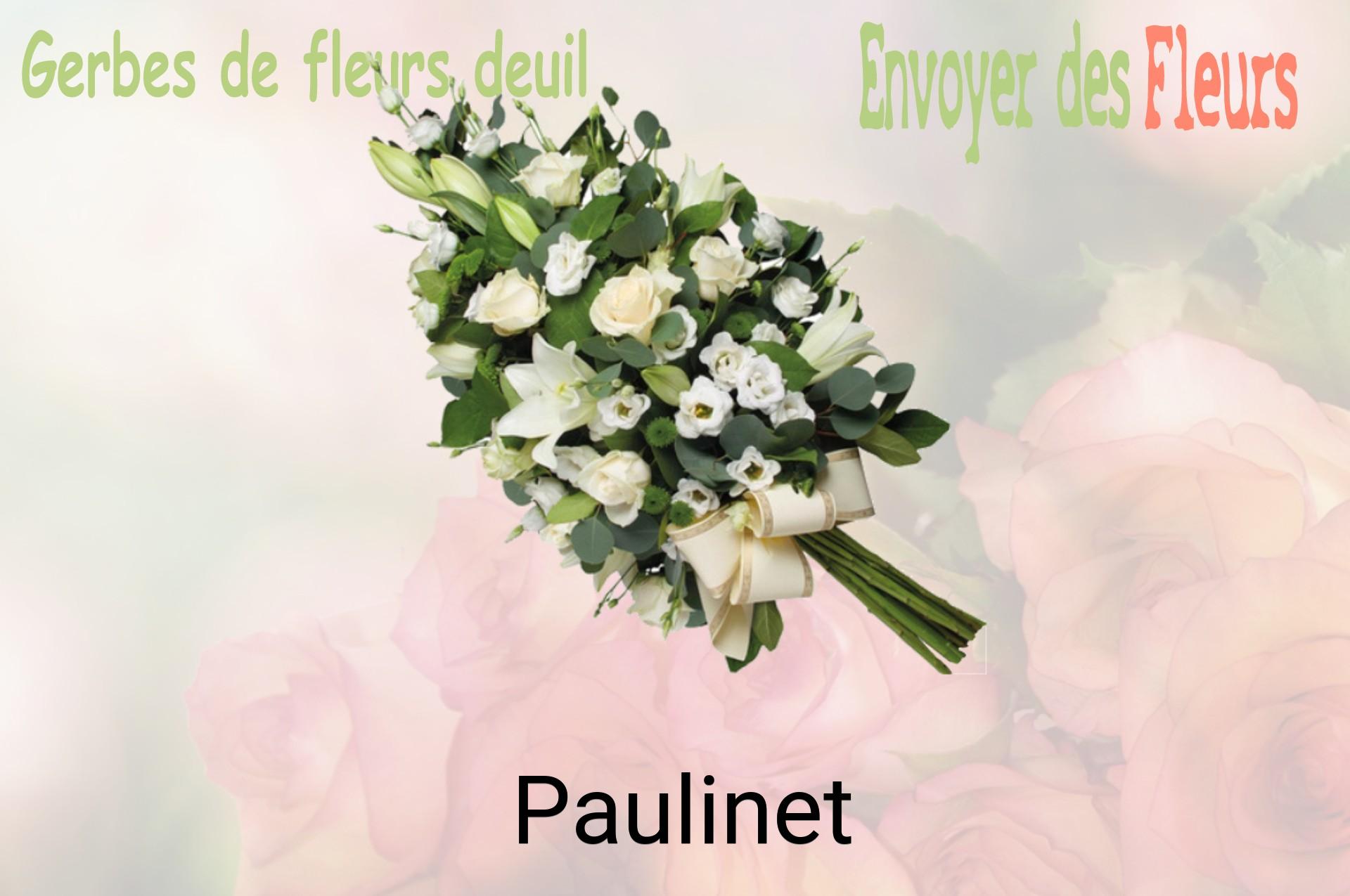 Gerbe de fleurs de deuil livrée à Paulinet